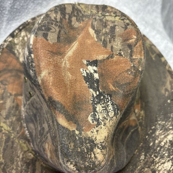 Paramount Outdoors Camouflage Fedora Hat Large Mossy Oak Breakup Cotton / Poly - Picture 5 of 12